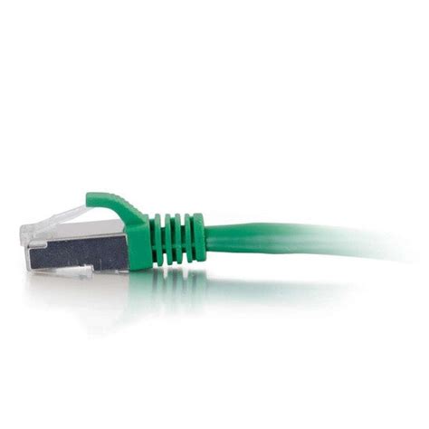 C2G (Legrand) 10FT Cat6A 10GbE Shielded (S/FTP) Snagless Patch Cable 26AWG — Green (Single) (CG-C6-C6A-STP-10FT-GN-1PK)