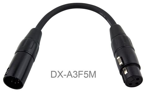 Inch Xlr Pin Male To Pin Female Turnaround Dmx Adapter Cable Dx