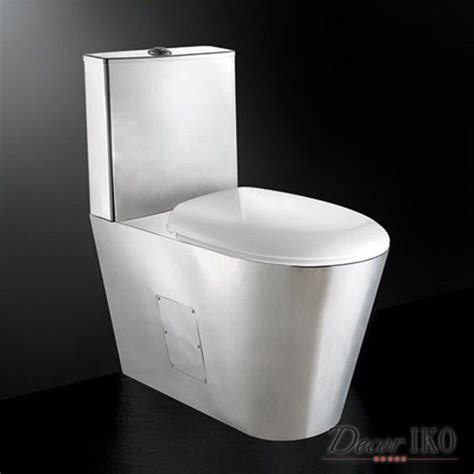 Унитаз из нержавеющей стали STT-210P-W купить в интернет-магазине Decoriko