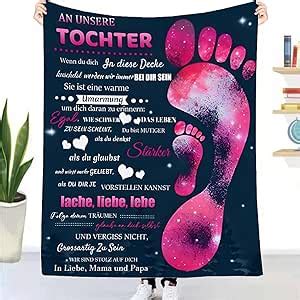 Kuscheldecke Personalisierte Geschenke Decke An Unsere Tochter Von Mama