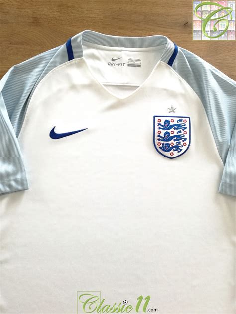 2016/17 England Home Football Shirt / Official Nike Soccer Jersey ...