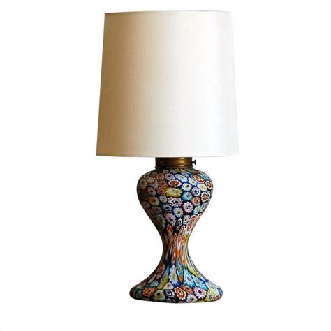 Small Millefiori Murano Glass Lamp With Custom Shade At 1stdibs Millefiori Lamp Shade Murano