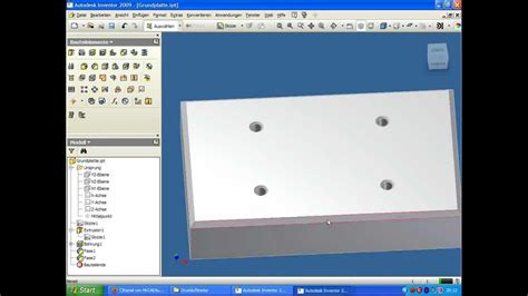 Autodesk Inventor Druckluftmotor Video Grundplatte