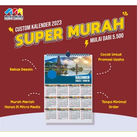 Jual KALENDER (costume) DESAIN GRATIS | Shopee Indonesia