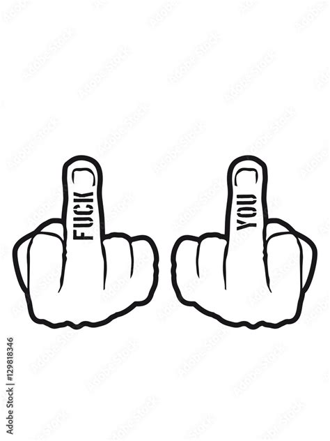 Tattoo Hands Showing Gloves Stinkfinger Middle Finger Icon Fuck You Off Logo Design Cool