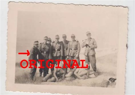 Foto Gebirgsj Ger Edelweiss Rmelabzeichen J Ngling Halb Nackt Nude Gay Feldm Tze Eur