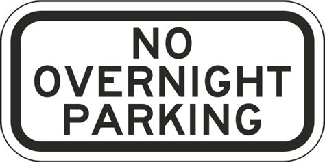 No Overnight Parking Sign - SafetySign.com