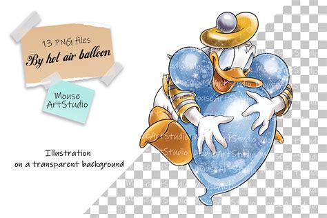 Hot Air Balloon Happy Birthday Minnie Mickey Mouse Daisy Etsy