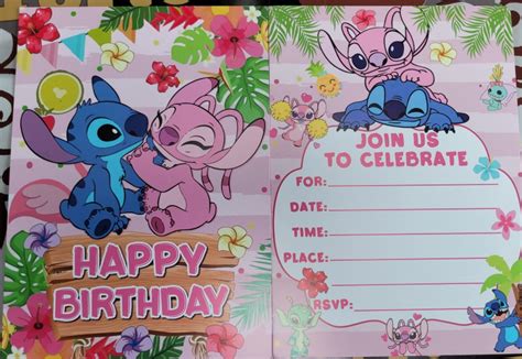 Stitch Uitnodiging Wenniesshopnl Wenniesshopbe