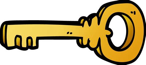 Caricatura Garabato Oro Llave 12145468 Vector En Vecteezy
