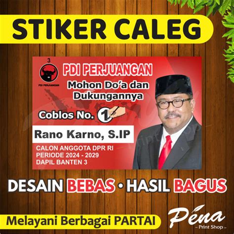 Jual Stiker Caleg Cetak Sticker Caleg Partai Parpol Pemilu