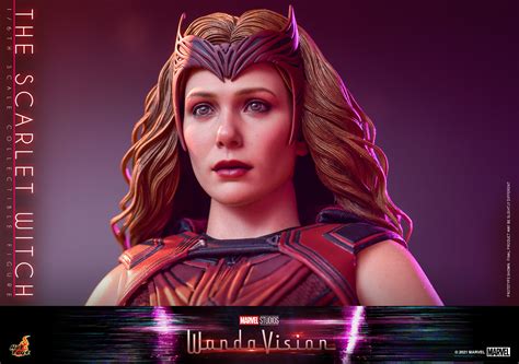WandaVision White Vision Figure And Updated Scarlet Witch Head Sculpt By Hot Toys The Toyark