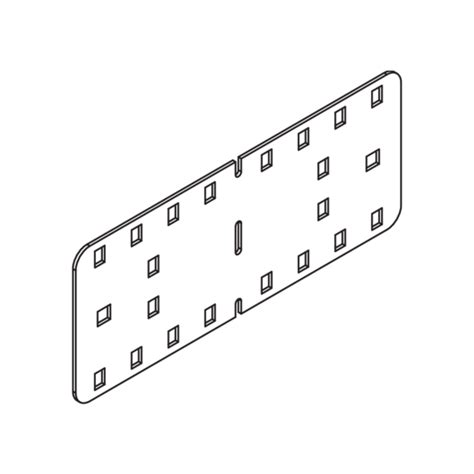 RGV 110 - Cable tray side connector, height = 95 mm | PohlCon GmbH