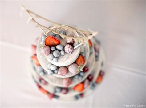 Semi Naked Cake With Fresh Fruit Cake By Kasserina Cakesdecor