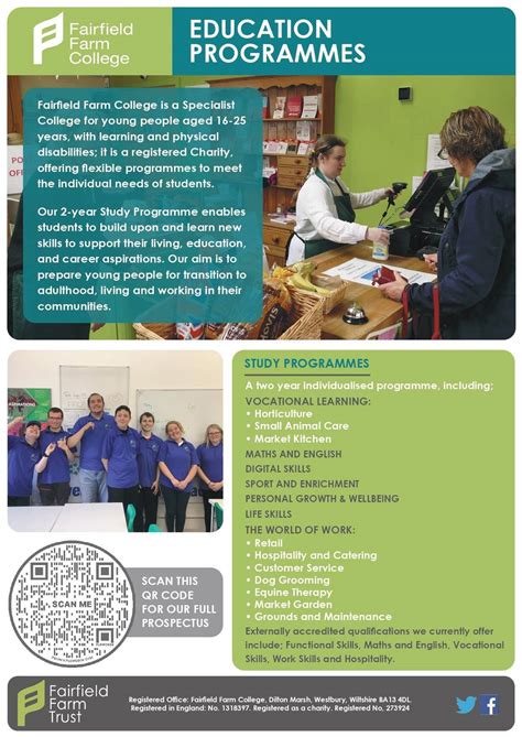 Prospectus & Guides - Fairfield Farm College