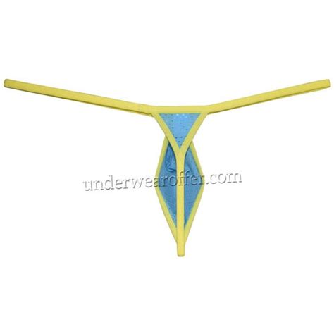 Men Breathable Mini Bikini Tear Drop Micro G String Underwear T Back