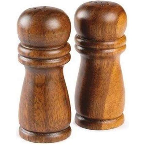 Salt & Pepper Shakers Acacia Wood 4 Inch - Walmart.com