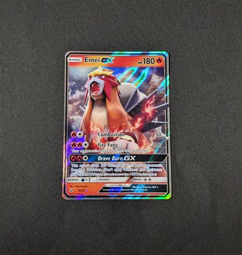 Entei Gx Shining Legends Pokemon Card Tcg Hobbies Toys Toys Games