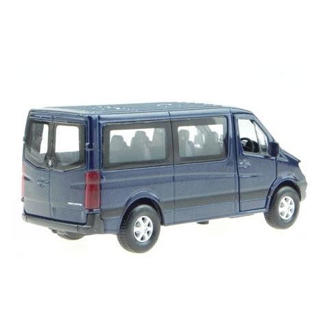 Miniatura Mercedes Benz Sprinter Azul Welly Ferro Submarino