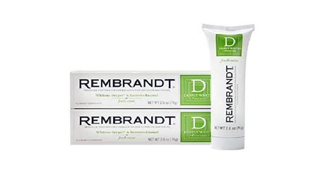Rembrandt Deeply White + Peroxide Whitening Toothpaste (2 Pack) Only $5 ...