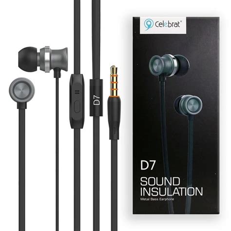 خرید و قیمت هندزفری Celebrat مدل D7 کابل 1.2m – جعبه باز ا Celebrat D7 ...