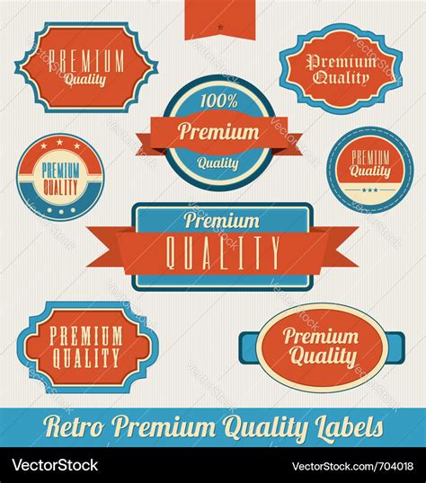 Premium Quality Labels Royalty Free Vector Image