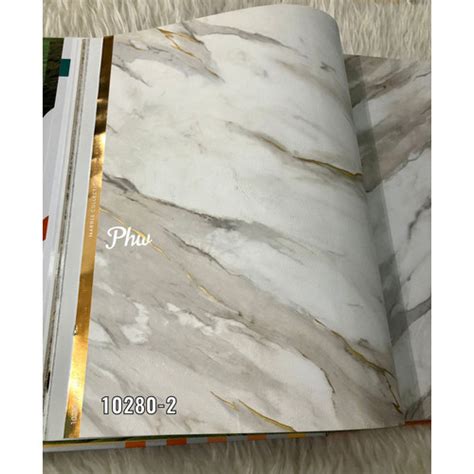 Jual WALLPAPER DINDING KOREA MARMER GRANIT COKLAT ABU ULIR 3D STEPS