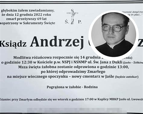 Rzesz W Nie Yje Ks Dr Hab Andrzej Garbarz By Profesorem