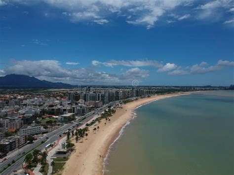 Aerial View Of Camburi Beach And Residential Buildings In Vitoria