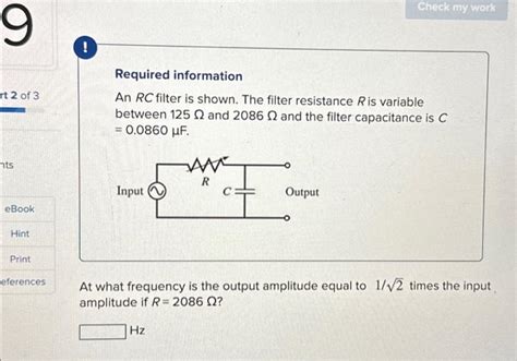 Solved 9 Rt 2 Of 3 Nts EBook Hint Print Eferences Required Chegg