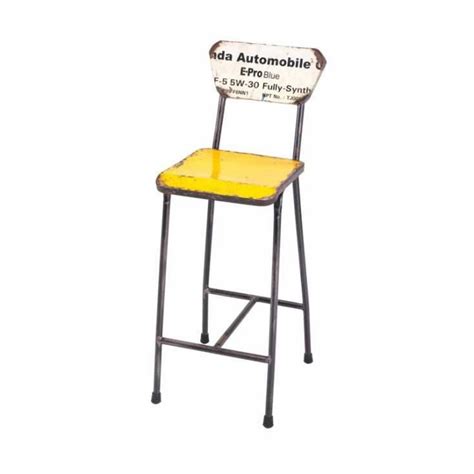 Recycled Metal Bar Stools Urban Oil Drum