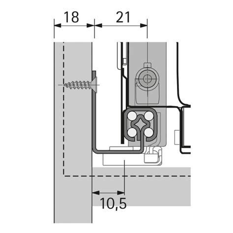 Coulisse Quadro Pour Tiroir Innotech Atira Charge Kg Par