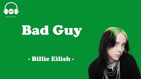 Bad Guy Billie Eilish Lyric Video Youtube