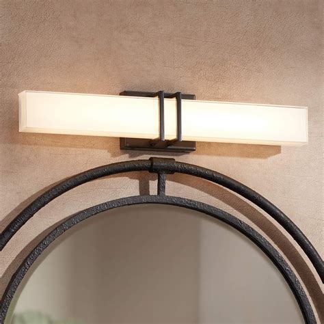 Possini Euro Exeter 24w Bronze Led Bathroom Vanity Light 63a54