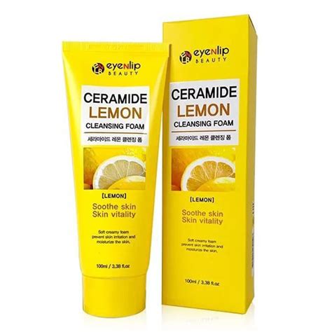 Пенка для умывания Eyenlip Ceramide Lemon Cleansing Foam - «Бюджетная ...