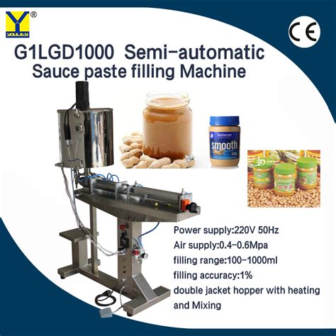 G1lgd1000 Semi Automatic Vertical Pneumatic Filler Sauce Paste Filling