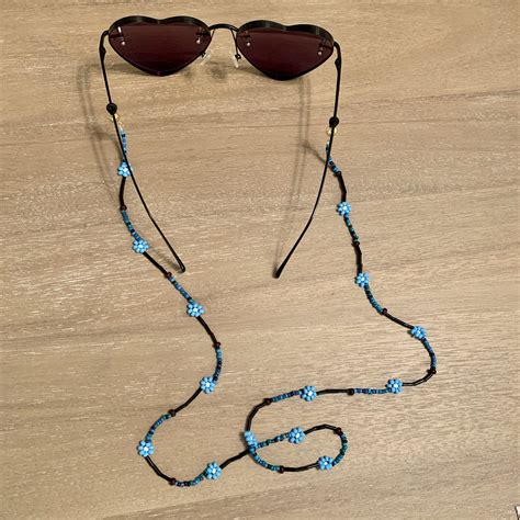 Beaded Eyeglass Chain Beaded Sunglasses Chain Beaded Etsy