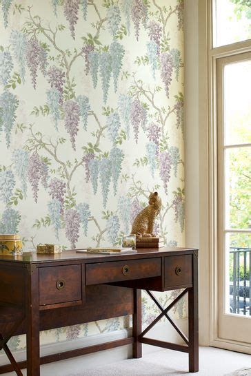 Buy Laura Ashley Wisteria Wallpaper Sample From The Laura Ashley Online