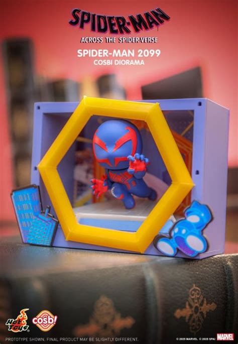 Hot Toys Cosbi Bobble Head Collection CBX002 Marvel Spider Man Across The Spider Verse Diorama