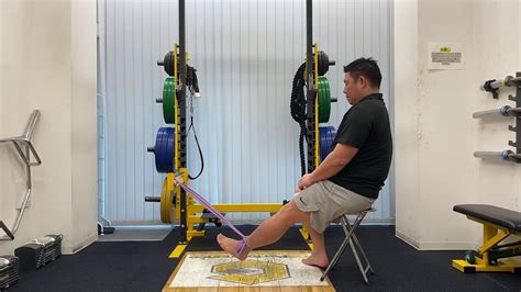 Unilateral Leg Curl With Band Youtube