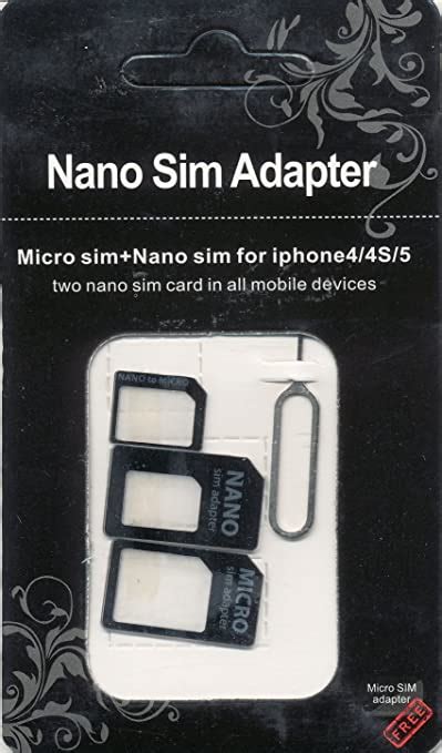 【楽天市場】nano Sim Microsim 変換アダプタ ホワイト For Iphone 5 4s 4 ナノシム Simカード