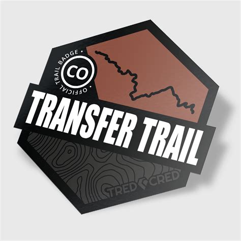 Transfer Trail Sticker Tred Cred