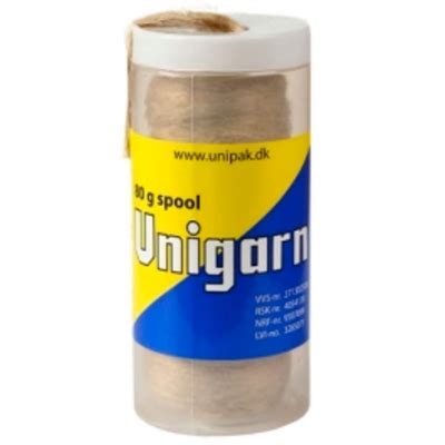 Лен сантехнический (пакля) очищенный Unigarn катушка (шпуля) 80г Unipak ...