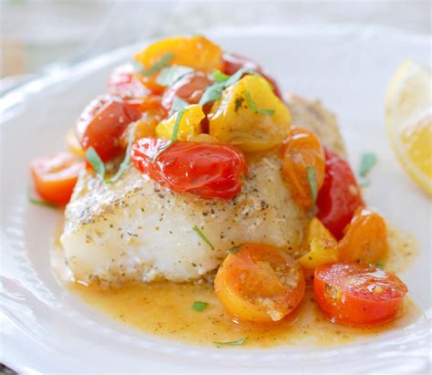 Lemon Tomato Basil Cod Recipe — Cherchies Blog