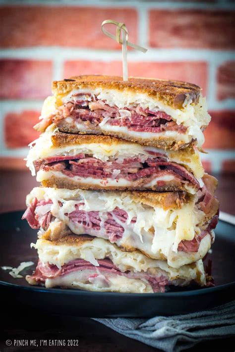 Traditional Corned Beef Reuben Sandwich on Rye - Pinch me, I'm eating