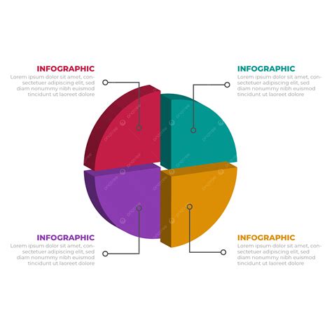 Forma Circular Infografía De Negocios 3d Png Infografía Paso Punto Png Y Vector Para