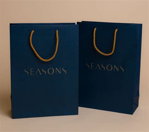 Luxury Kraft Paper Bags Seasons White Kraft Paper Pantone