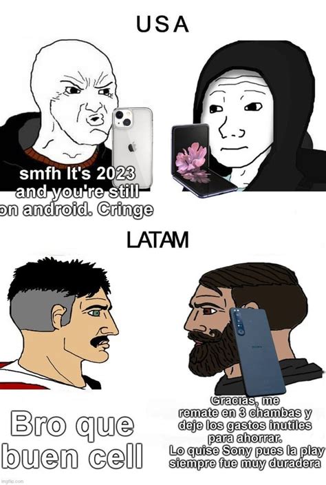 Latam Vs Usa Eligiendo Celular Meme By Garbo Memedroid