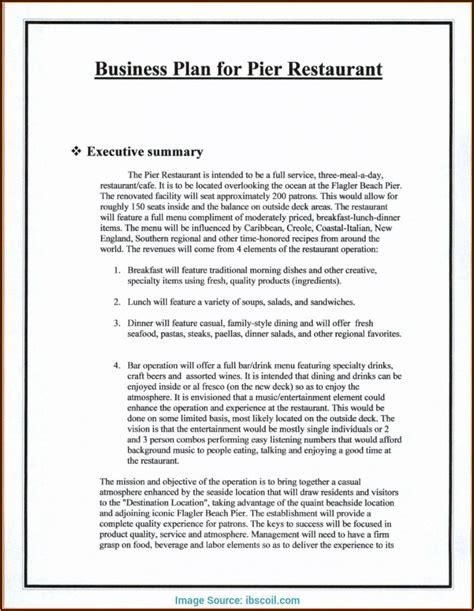 Franchise Business Plan Example Pdf Template Resume Examples