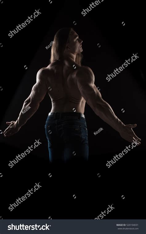 Naked Torso Male Bodybuilder Athlete Long Stock Photo Shutterstock